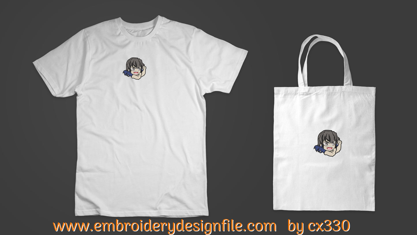 Inosuke Hashibira Demon slayer embroidery design file