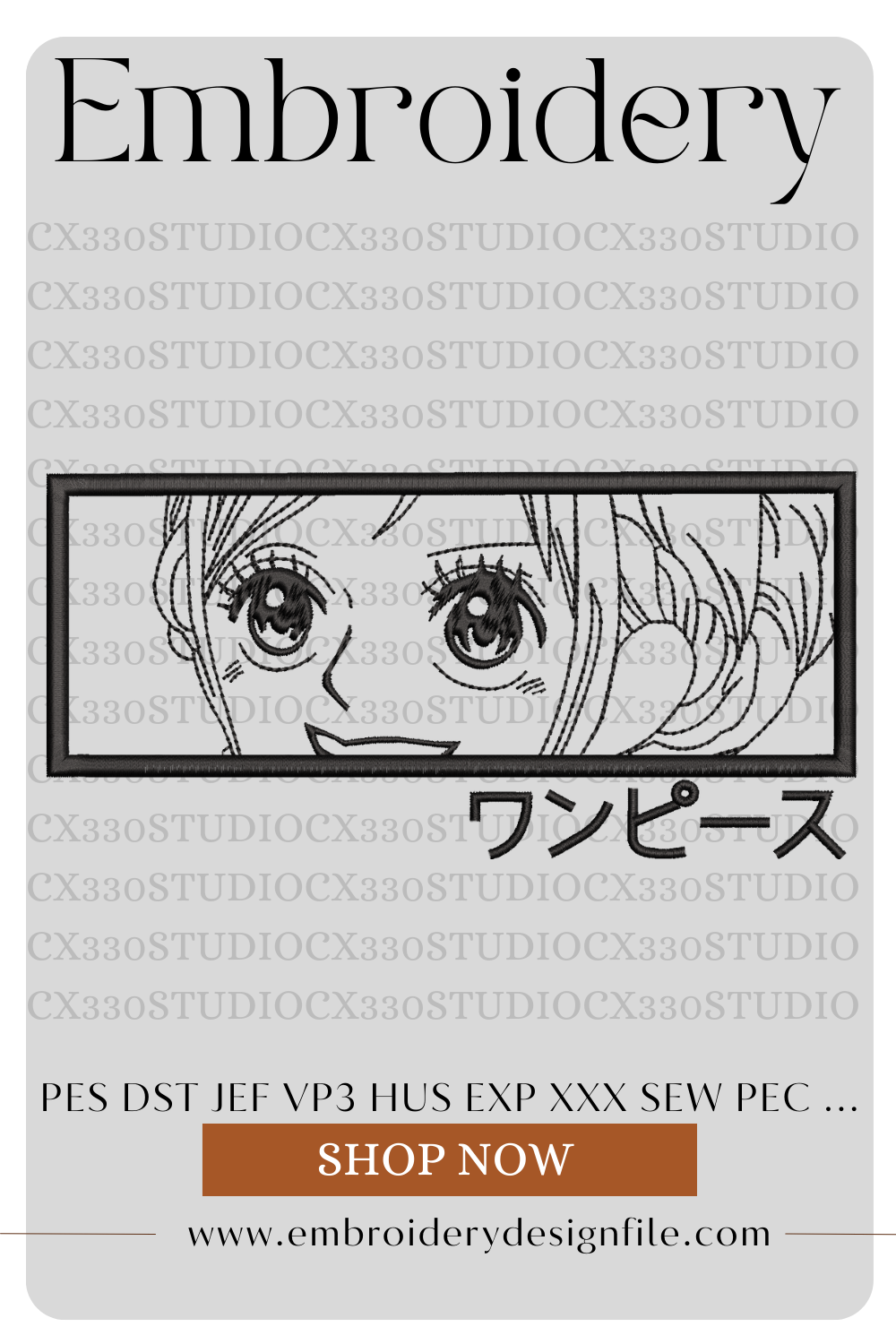 Nami One piece Machine Embroidery file