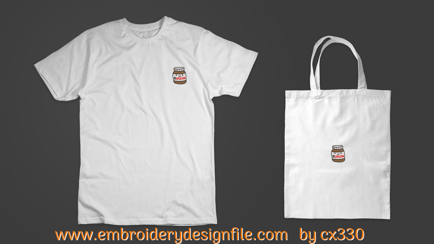 Nutella embroidery design file