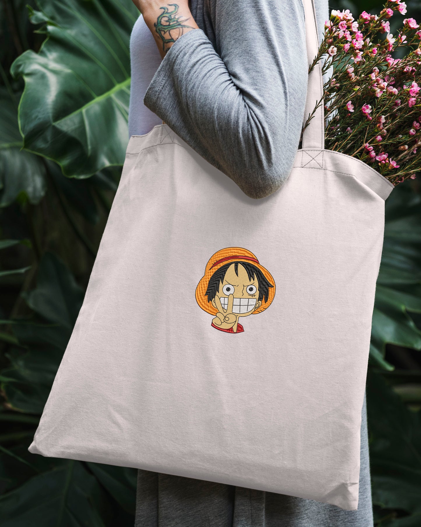 Monkey D. Luffy One Piece embroidery design file