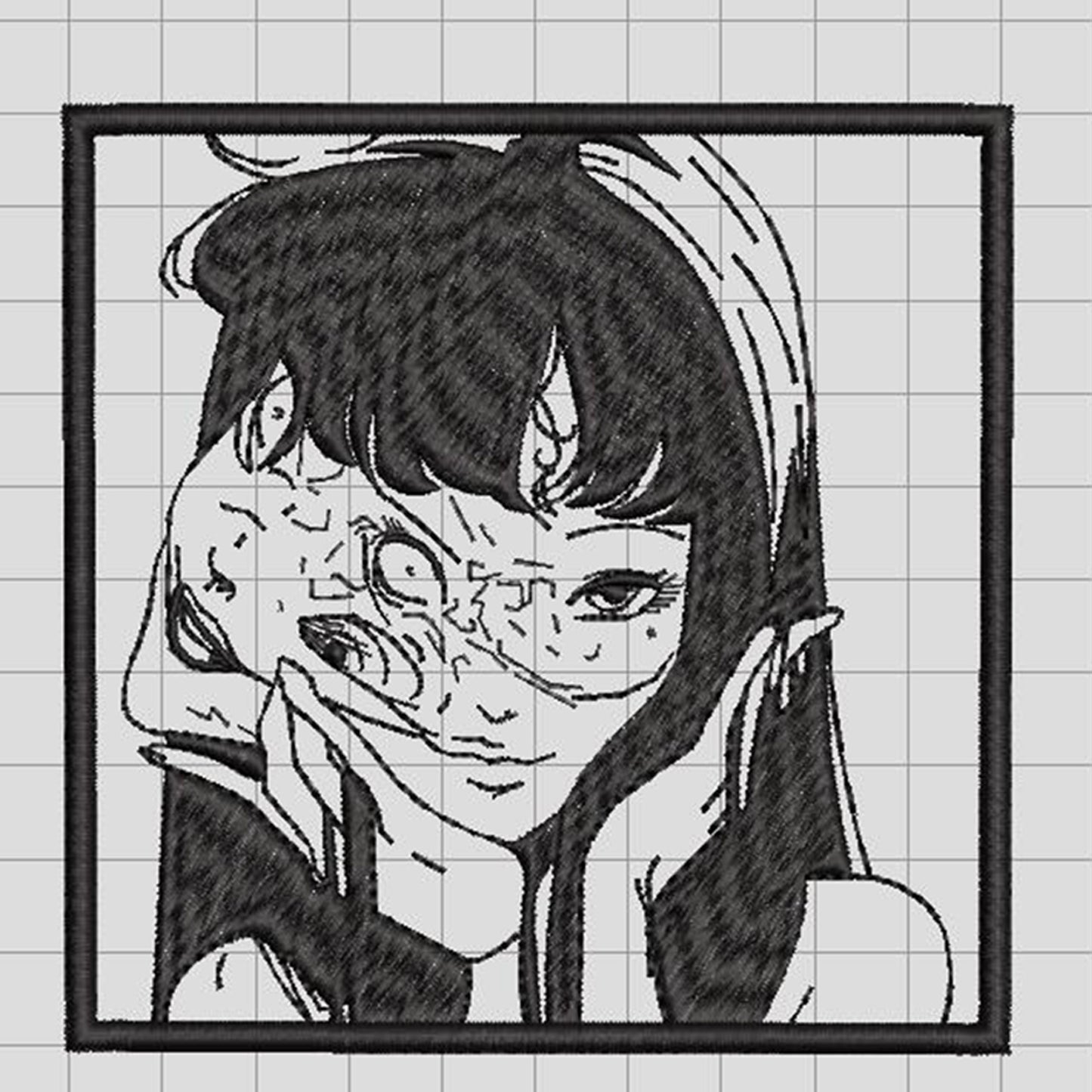 Tomie Junji Ito Embroidery Design