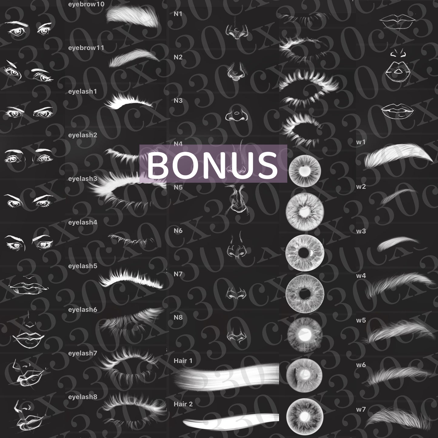 Fashion Sketch Stamp Procreate, Brush procreate , Fashion Girls Stamp Brushes for Procreate