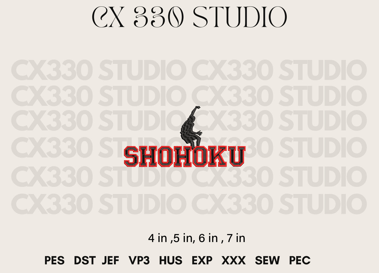 SHOHOKU Slamdunk embroidery design file