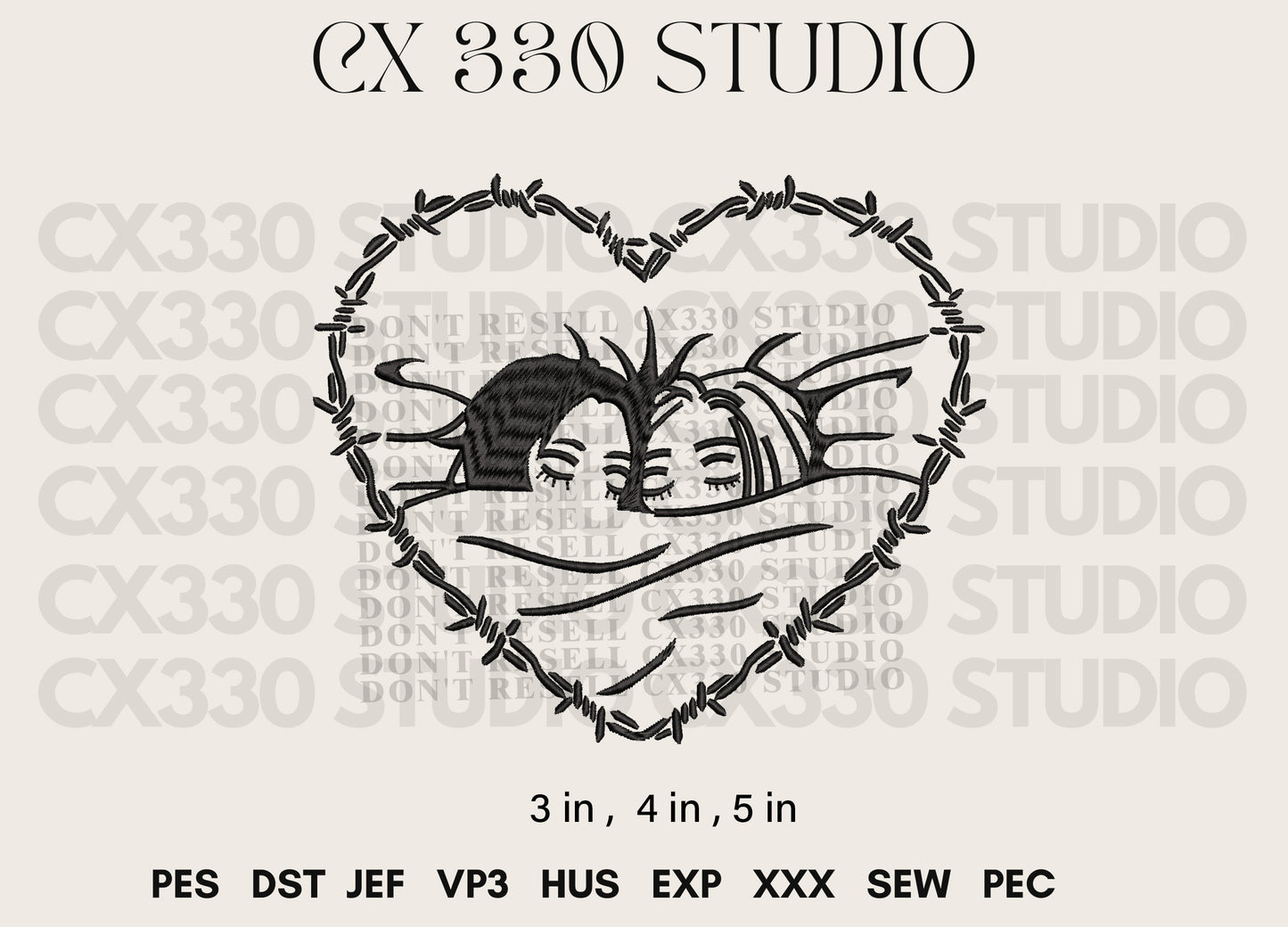 4$ NANA HACHI AI YAZAWA embroidery design file