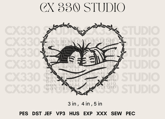 4$ NANA HACHI AI YAZAWA embroidery design file