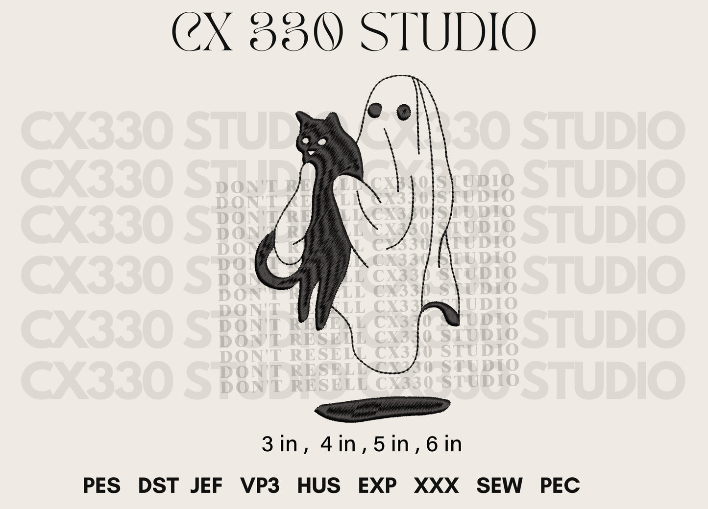 Cat and Human Machine Embroidery Design | Embroidery File