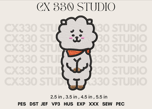 Jin BTS embroidery file