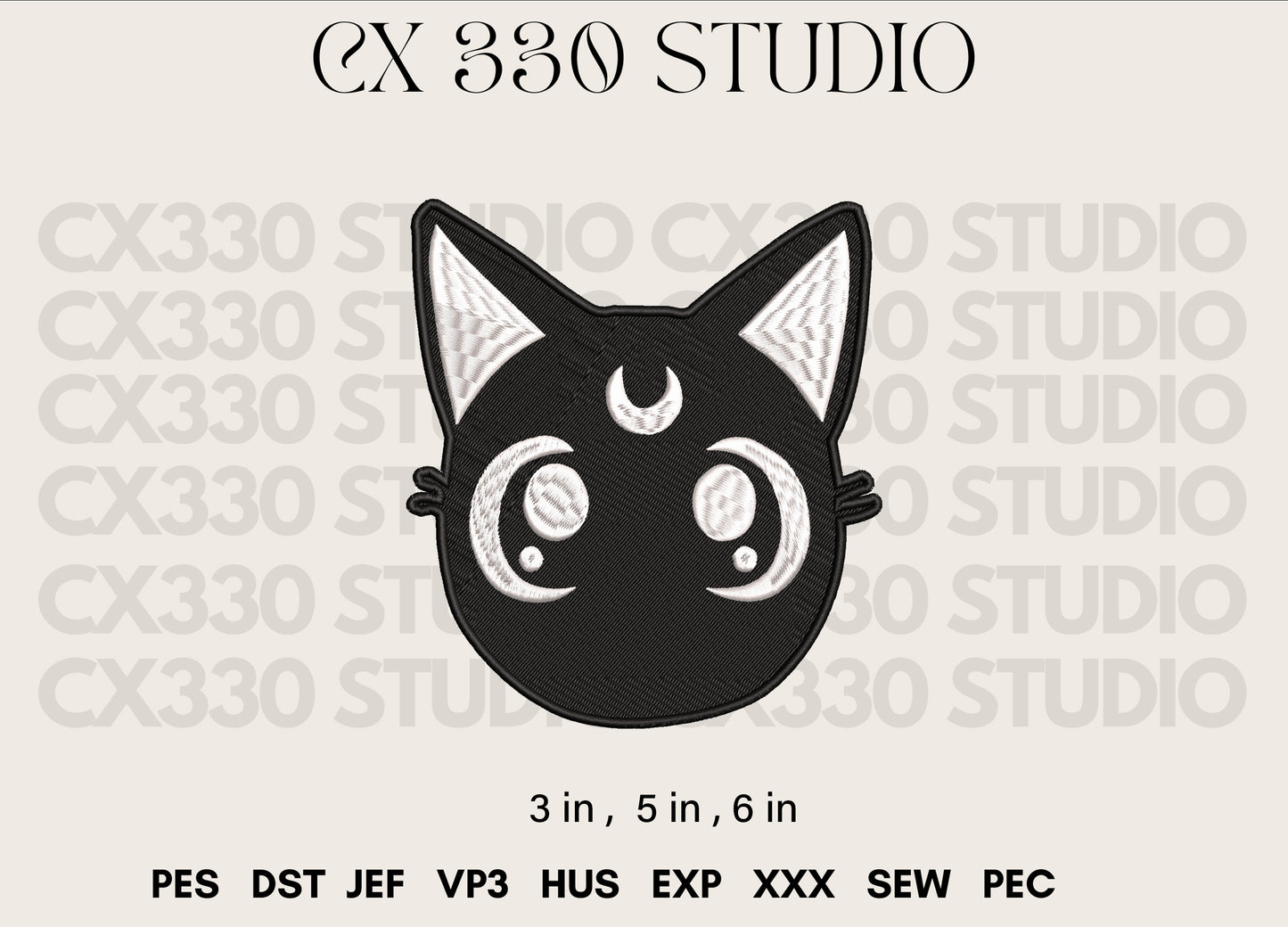 Luna Sailor Moon Embroidery