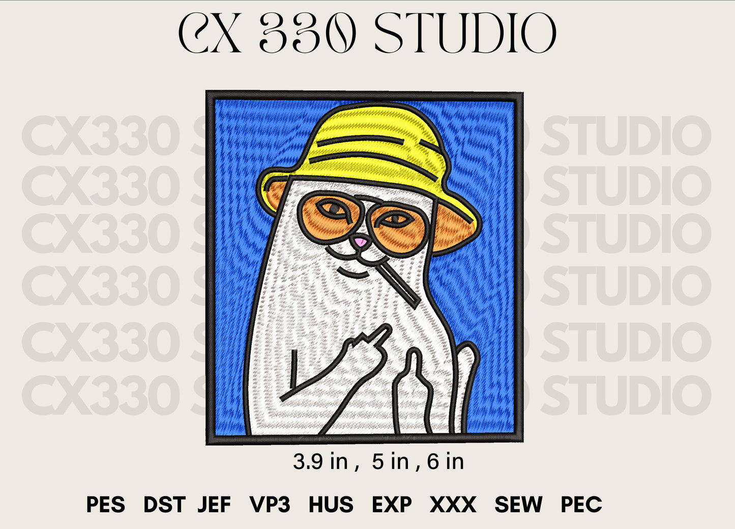 Cat Cutie Machine Embroidery Design | Embroidery File