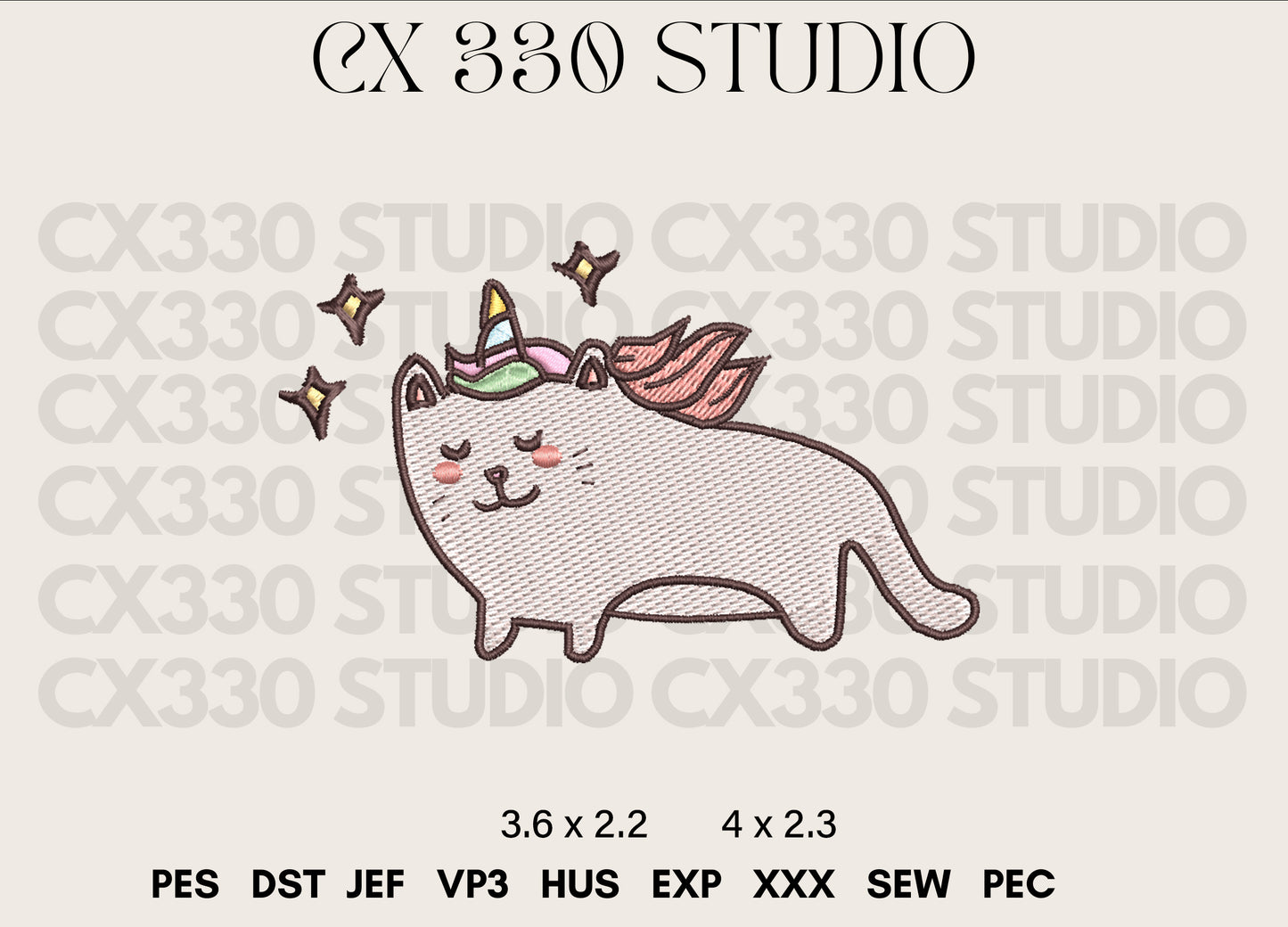 Cat Cutie Machine Embroidery Design | Embroidery File