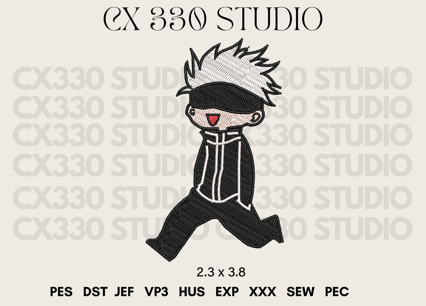 Jujutsu Kaisen Satoru Gojo Embroidery Designs File