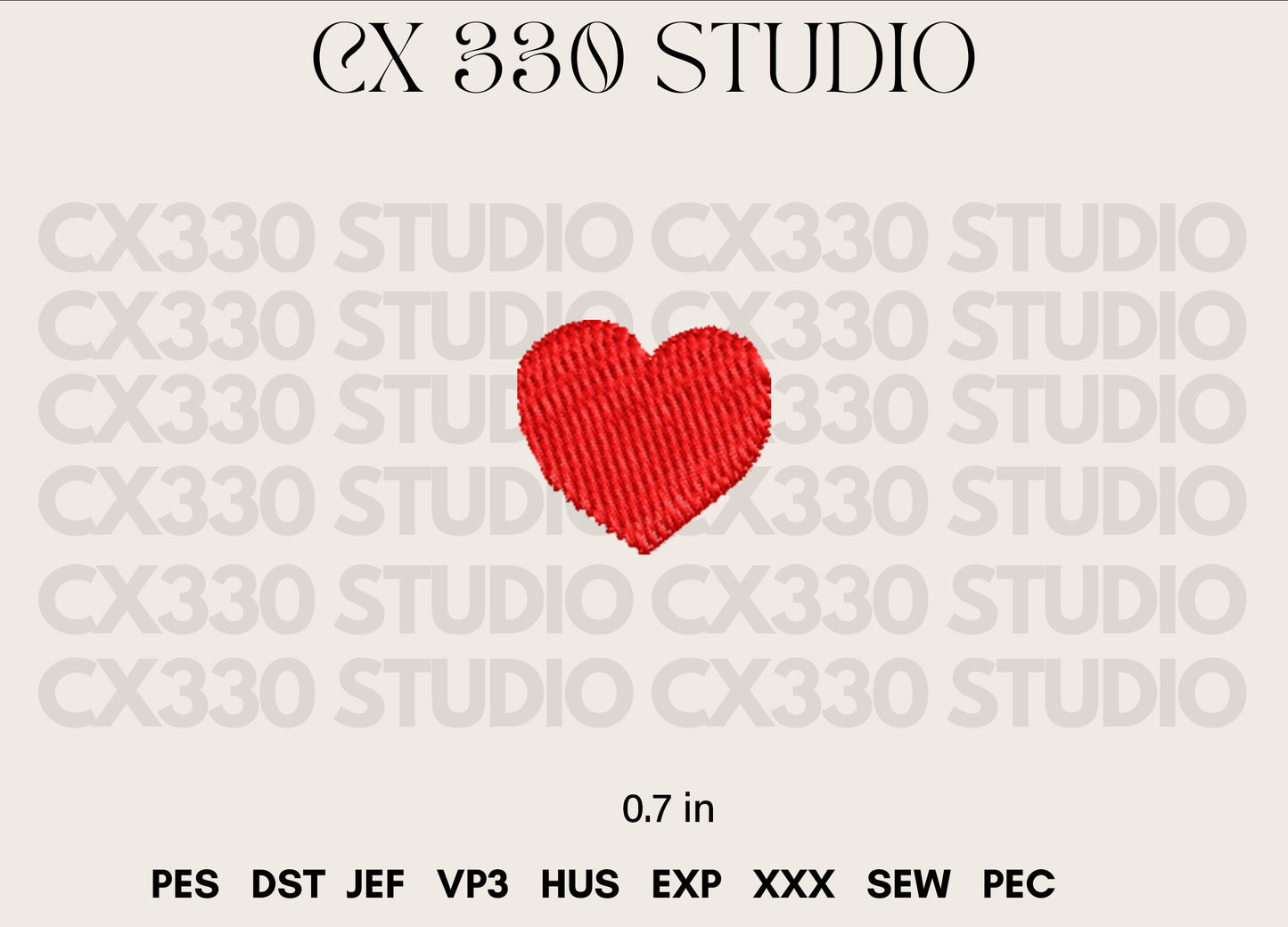 Heart Embroidery design file