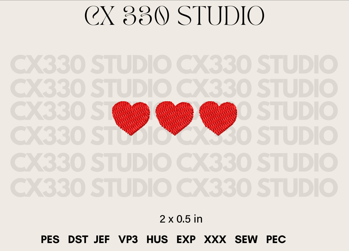 Heart Embroidery design file