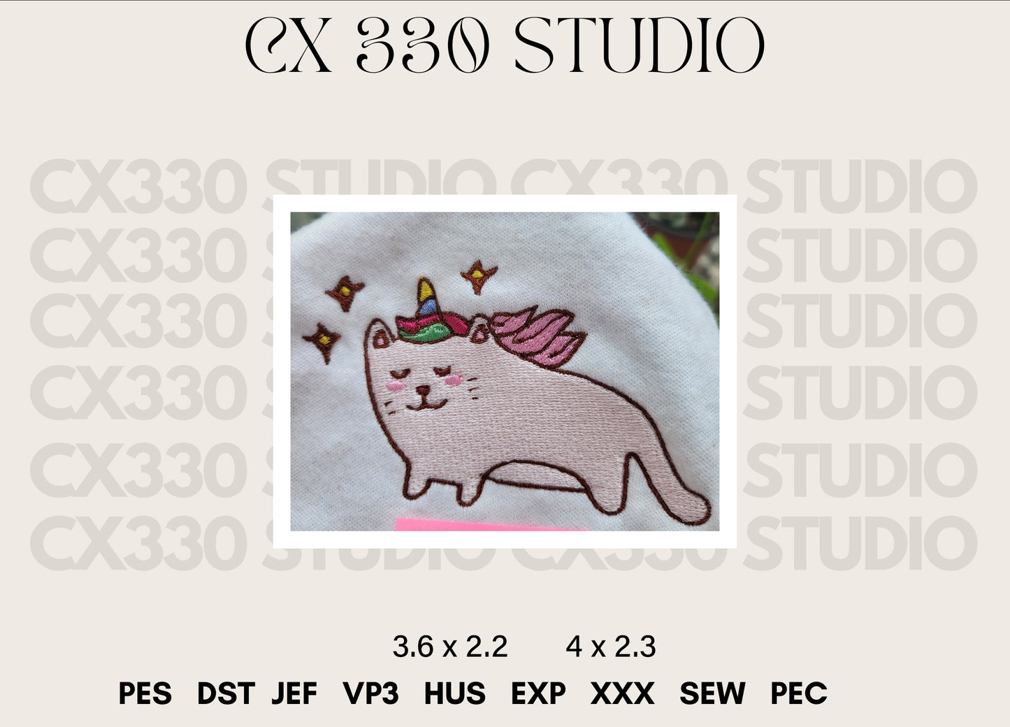 Cat Cutie Machine Embroidery Design | Embroidery File