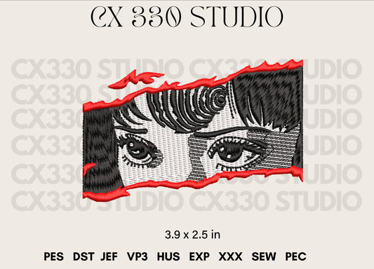 Uzumaki Junji Ito embroidery design file