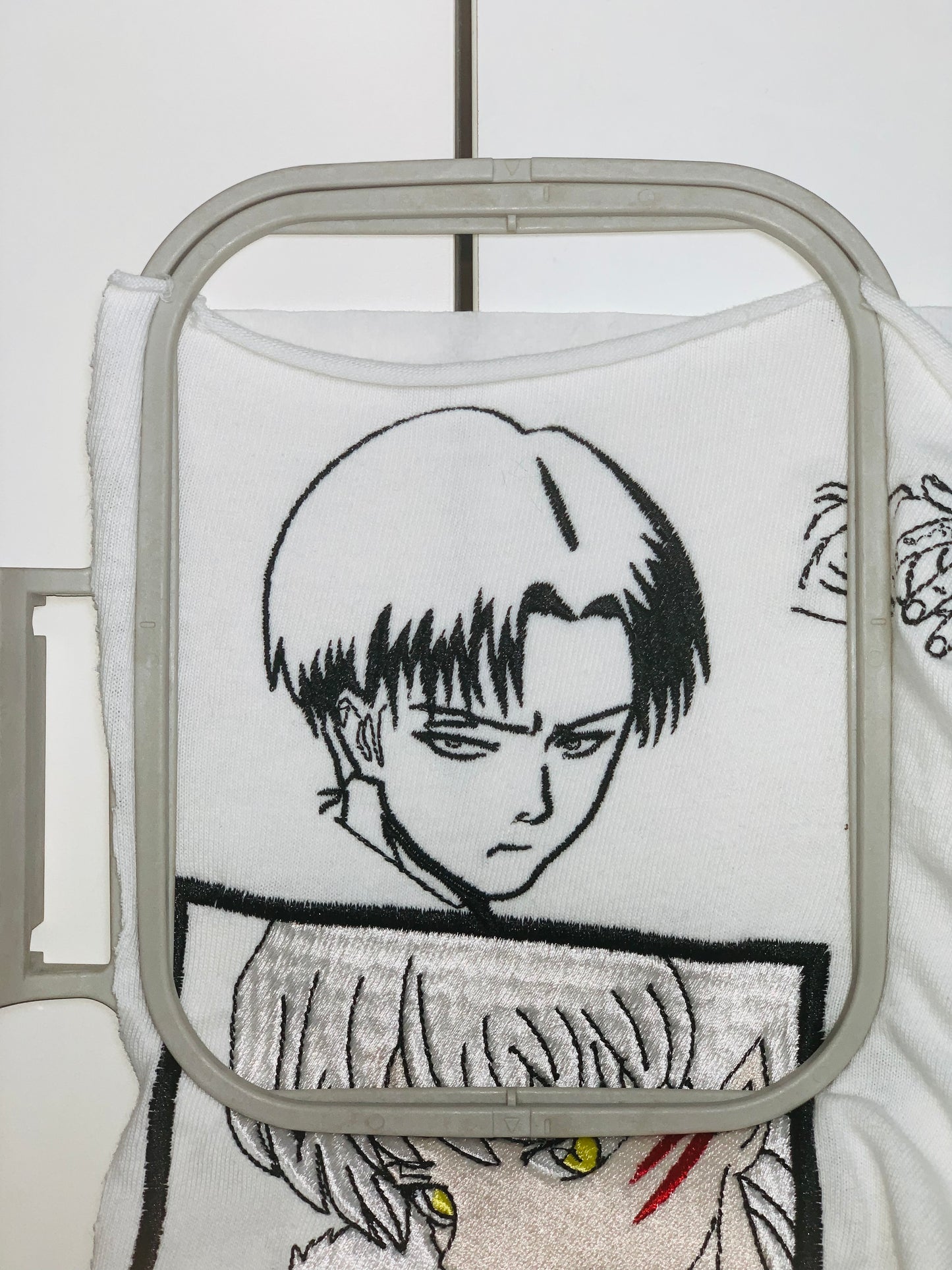 Levi ackerman attack on titan embroidery design file