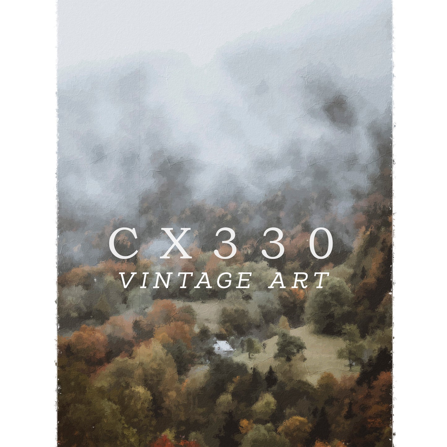 Vintage Wall Art | Pine forest Art | Forest Painting | PRINTABLE Digital | 009