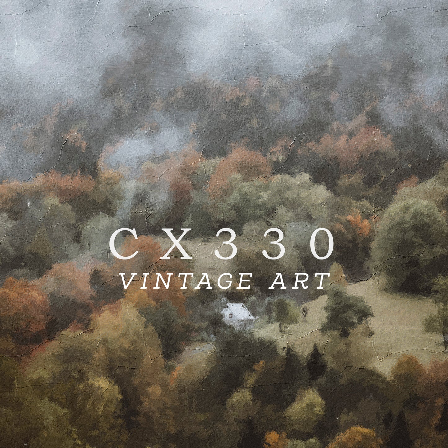 Vintage Wall Art | Pine forest Art | Forest Painting | PRINTABLE Digital | 009