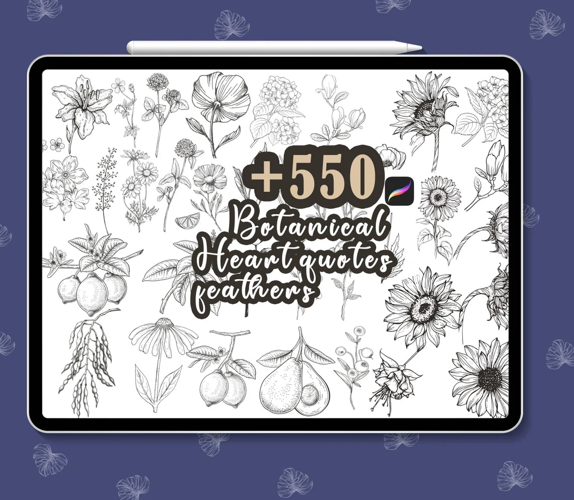 z 3200+ Floral Botanical Procreate Brushes