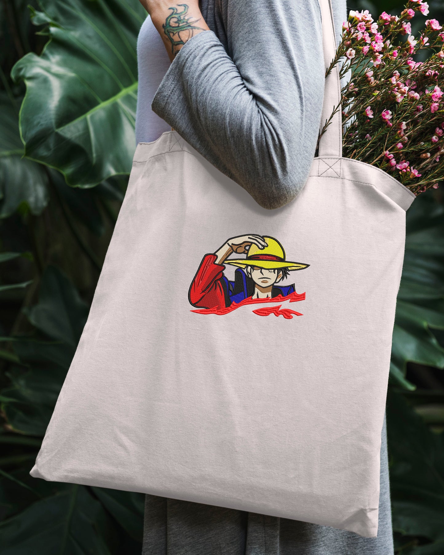 Monkey D. Luffy one piece embroidery design file