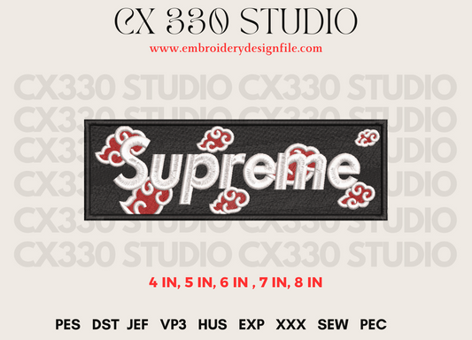 Supremex Akatsuki Naruto Machine Embroidery File