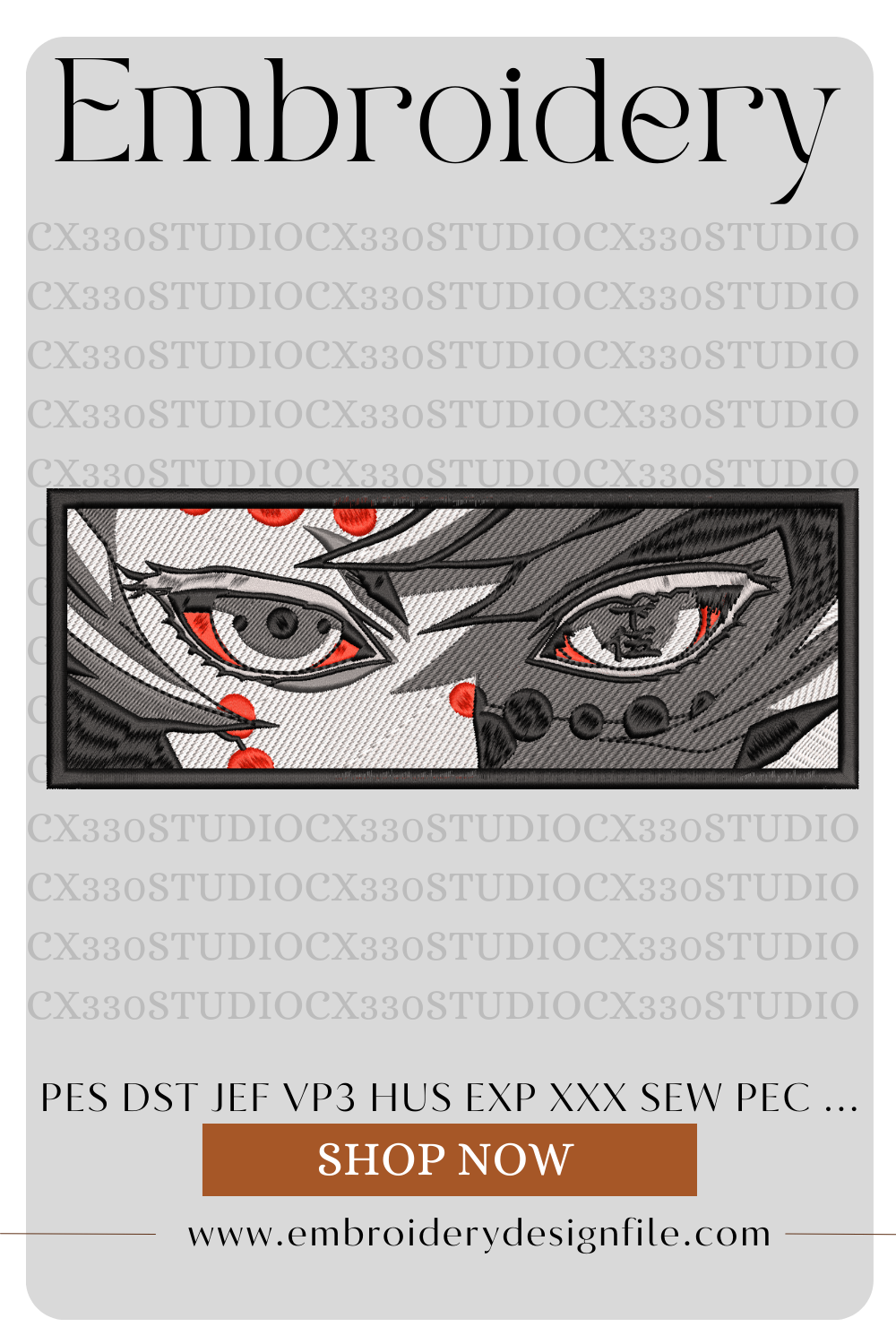 Rui Demon Slayer Kimetsu no Yaiba embroidery design file