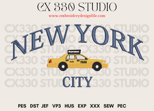 New York city Machine Embroidery File