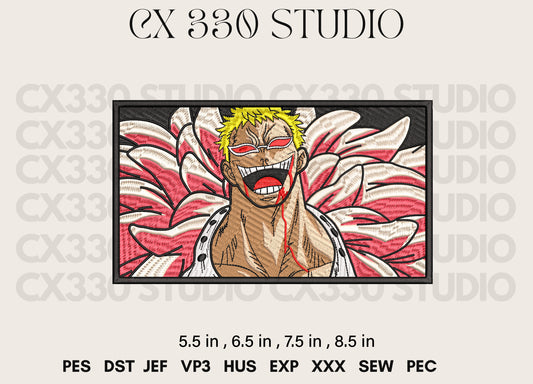 Doflamingo One Piece Machine Embroidery Design File