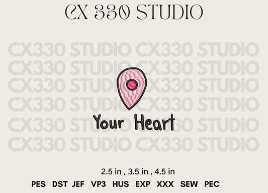 Your heart embroidery design file