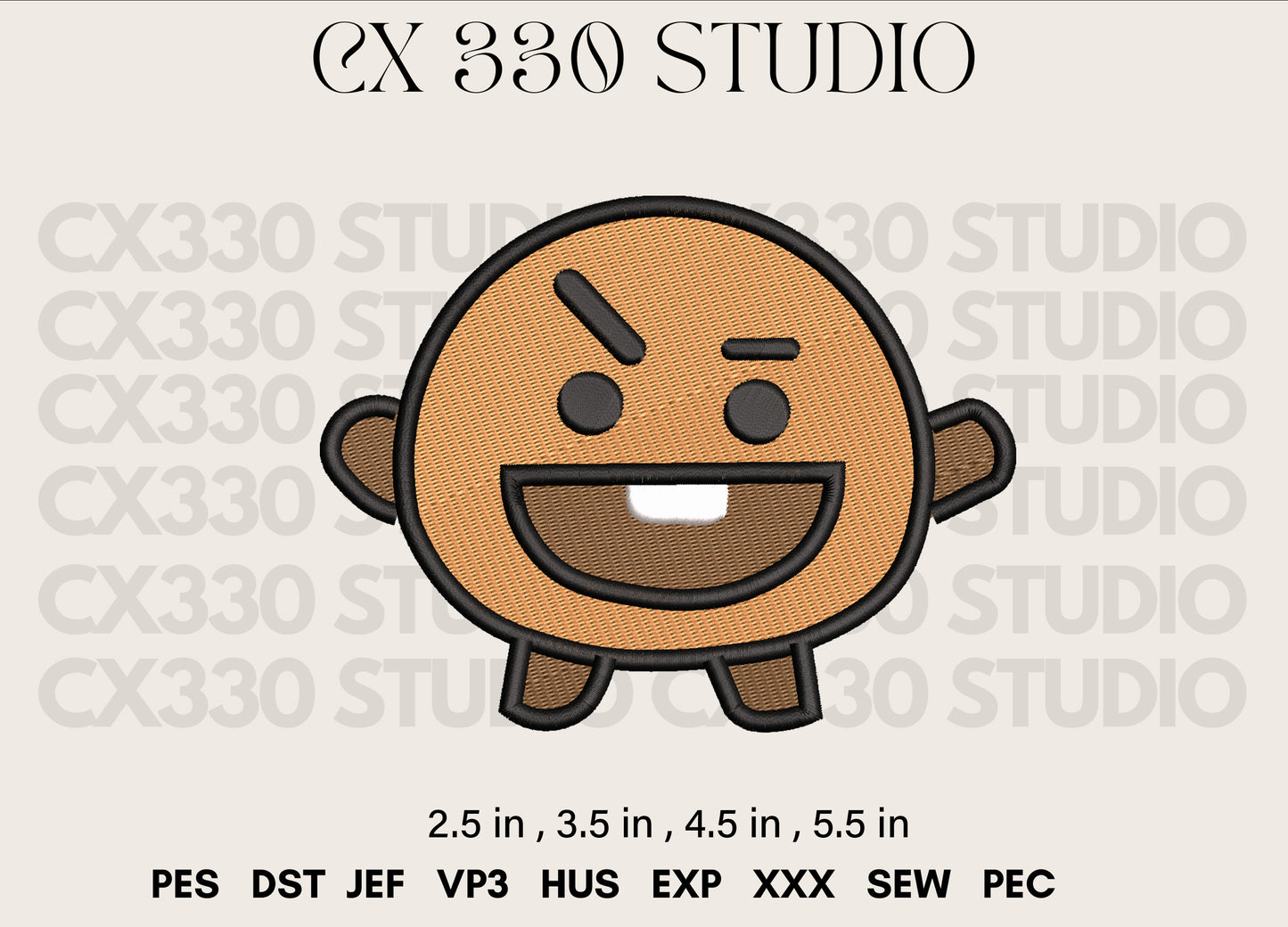 SHOOKY bt21 embroidery file