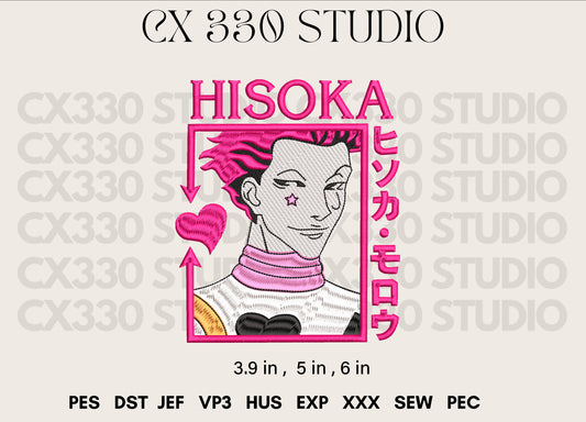 Hisoka hunter x hunter embroidery design file