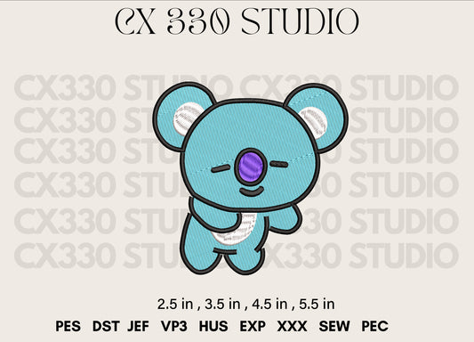 KOYA bt21 embroidery design