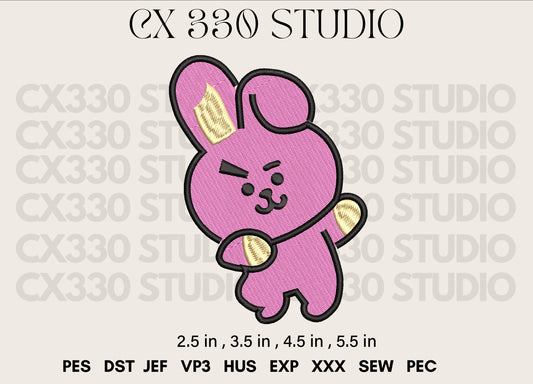 COOKY BT21 Embroidery Design | Machine Embroidery File