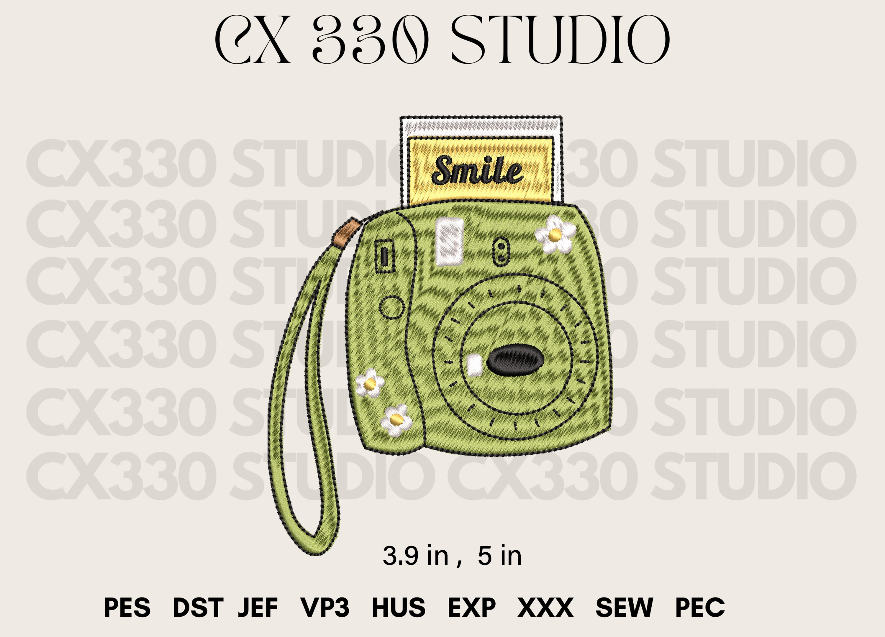 Vintage Camera / Machine Embroidery Design, – CX330 Studio
