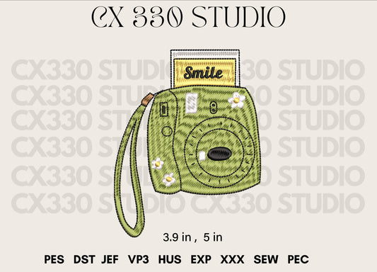 Vintage Camera / Machine Embroidery Design,