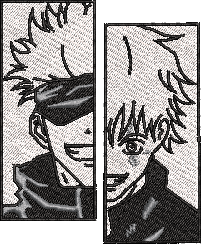 Jujutsu Kaisen Satoru Gojo Itadori Yuji Embroidery Designs File