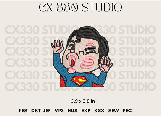 Superman embroidery design file