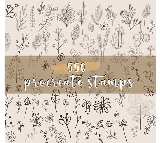 Flower stamp procreate, Roses Procreate Stamps