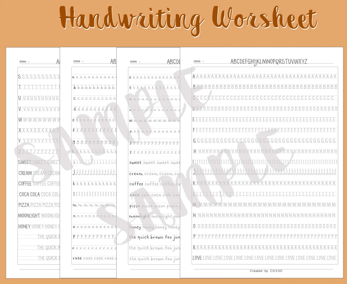 Handwriting Practice Sheets, handwriting worksheet