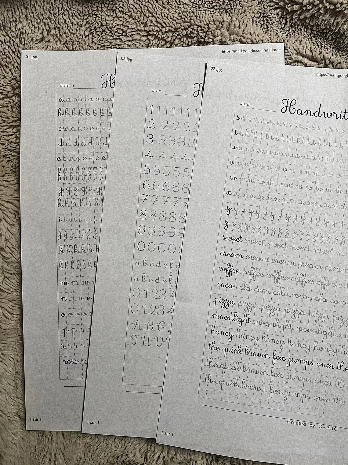 Handwriting Practice Sheets, handwriting worksheet