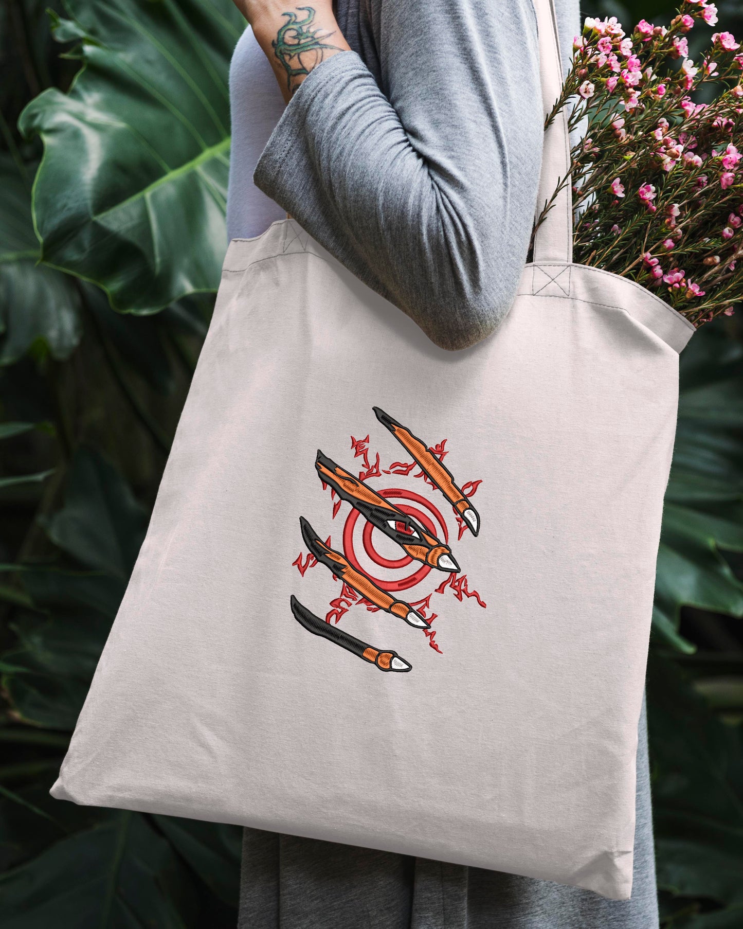 Naruto kurama sharingan embroidery design file